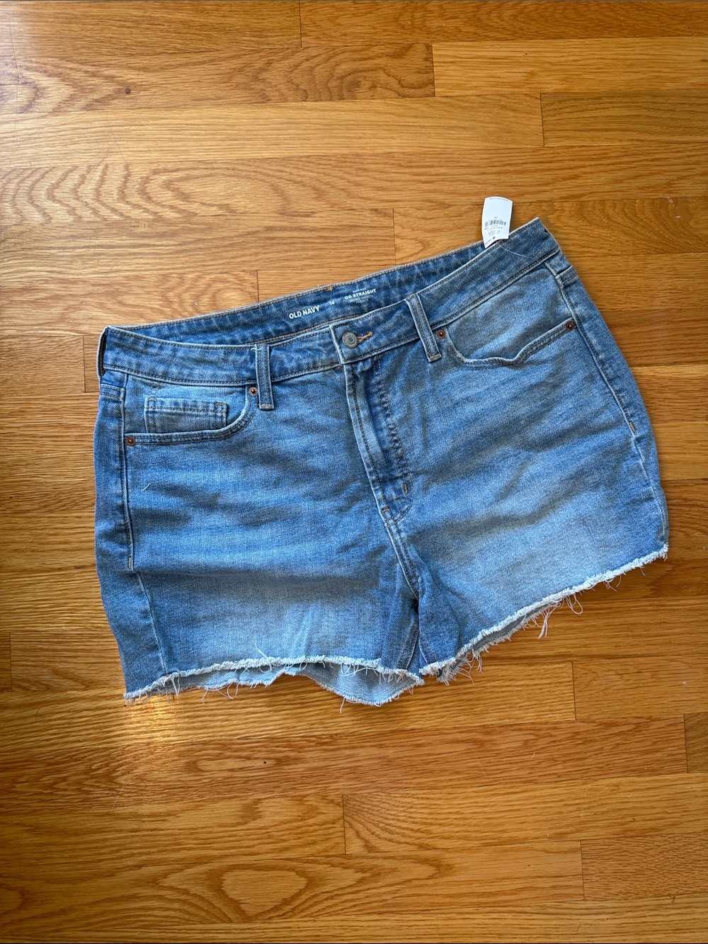 Old Navy Light Blue Denim Frayed Hem Shorts